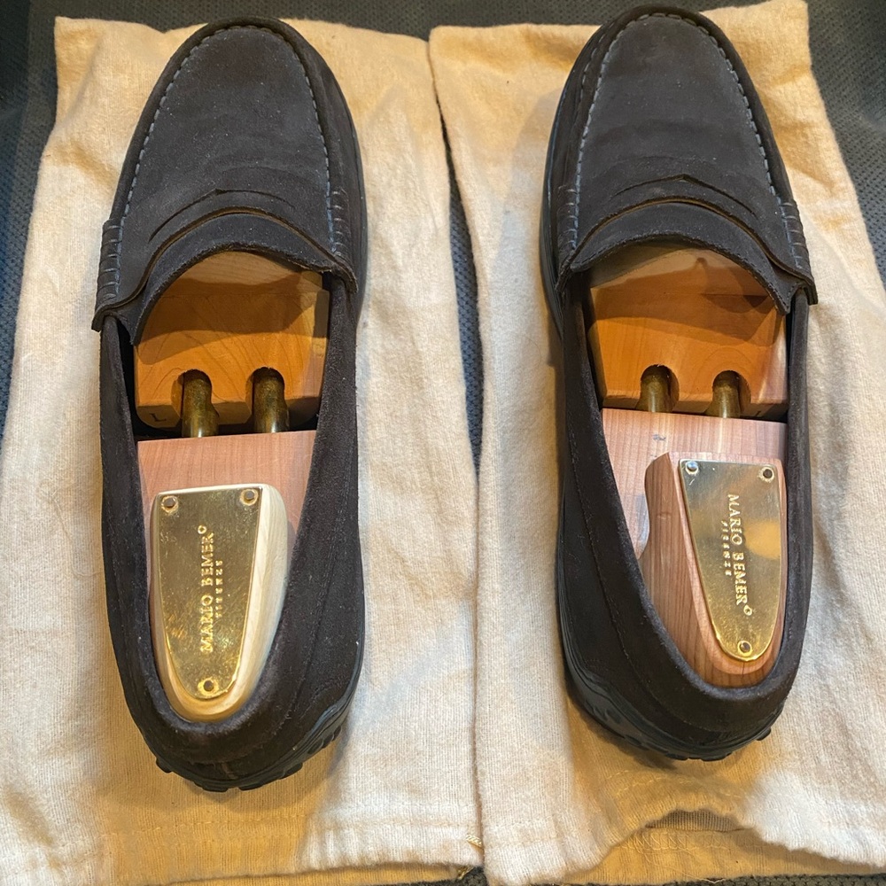 Tod's City Gommino Loafers in Brown Suede for Men
